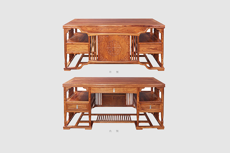 祁东中式家居装饰书房桌椅组合家具效果图